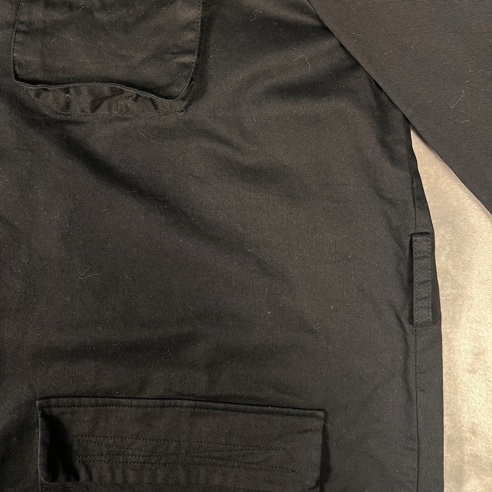 Denim Barn Jacket Chore Coat Size 14 Black 4-Pocket - Picture 3 of 8